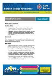 Kent Police - Borden Newsletter May 2026